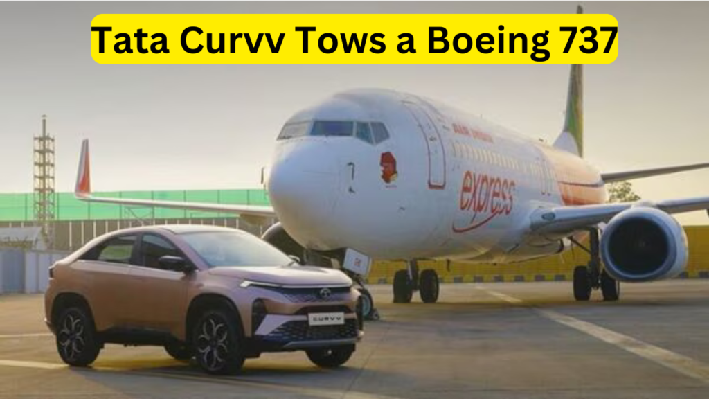 Tata Curvv Tows a Boeing 737